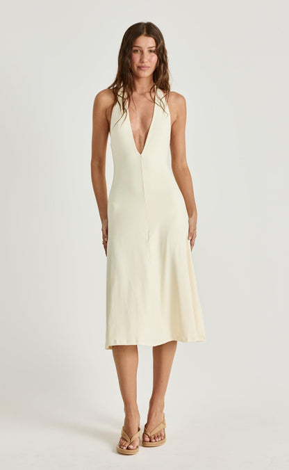 Sable Midi Dress (Butter)