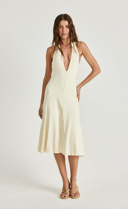 Sable Midi Dress (Butter)