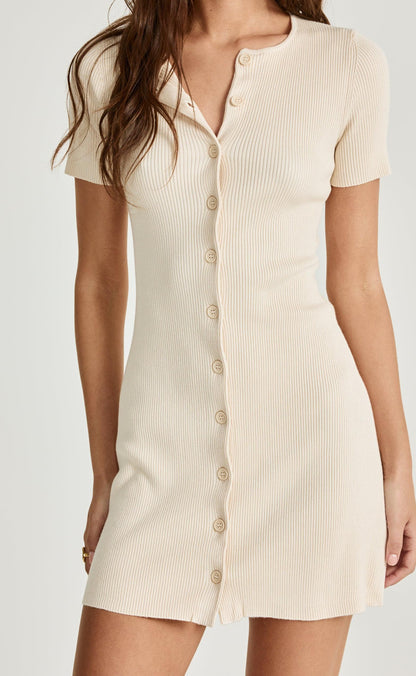 Enya Mini Dress (Vanilla)