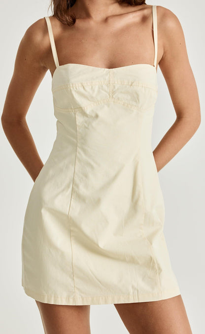 Duran Mini Dress (Butter)