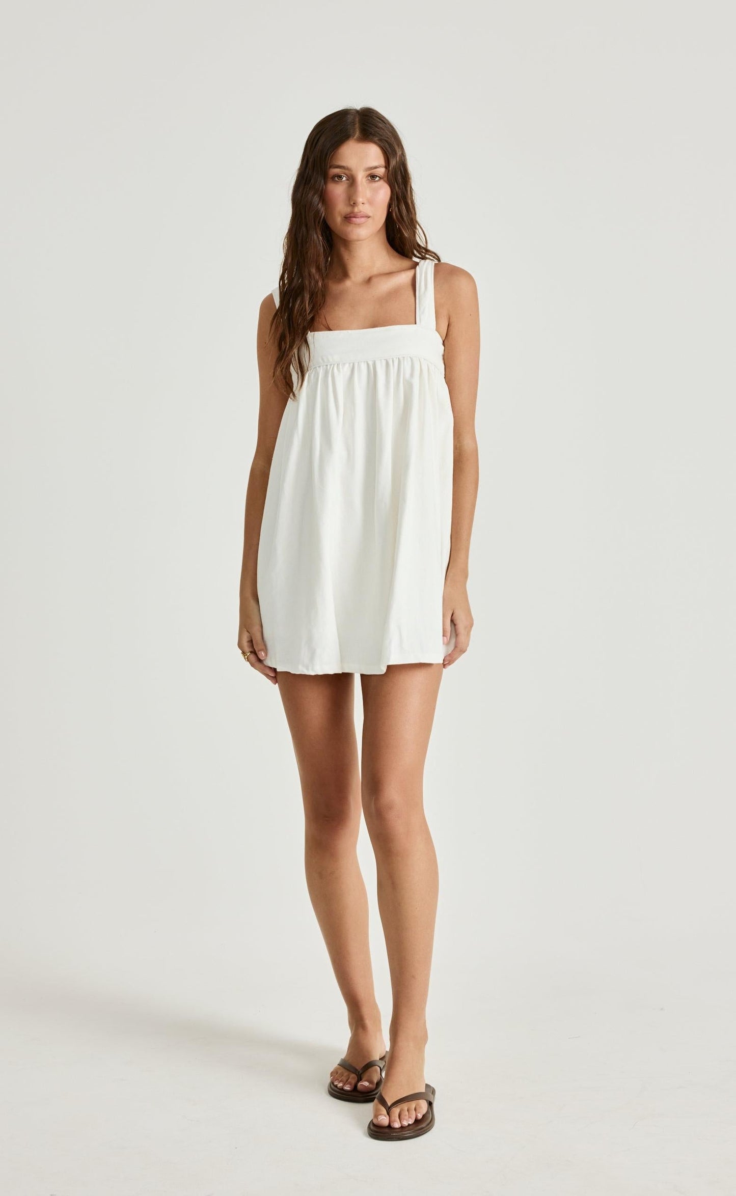 Sutton Mini Dress (White)