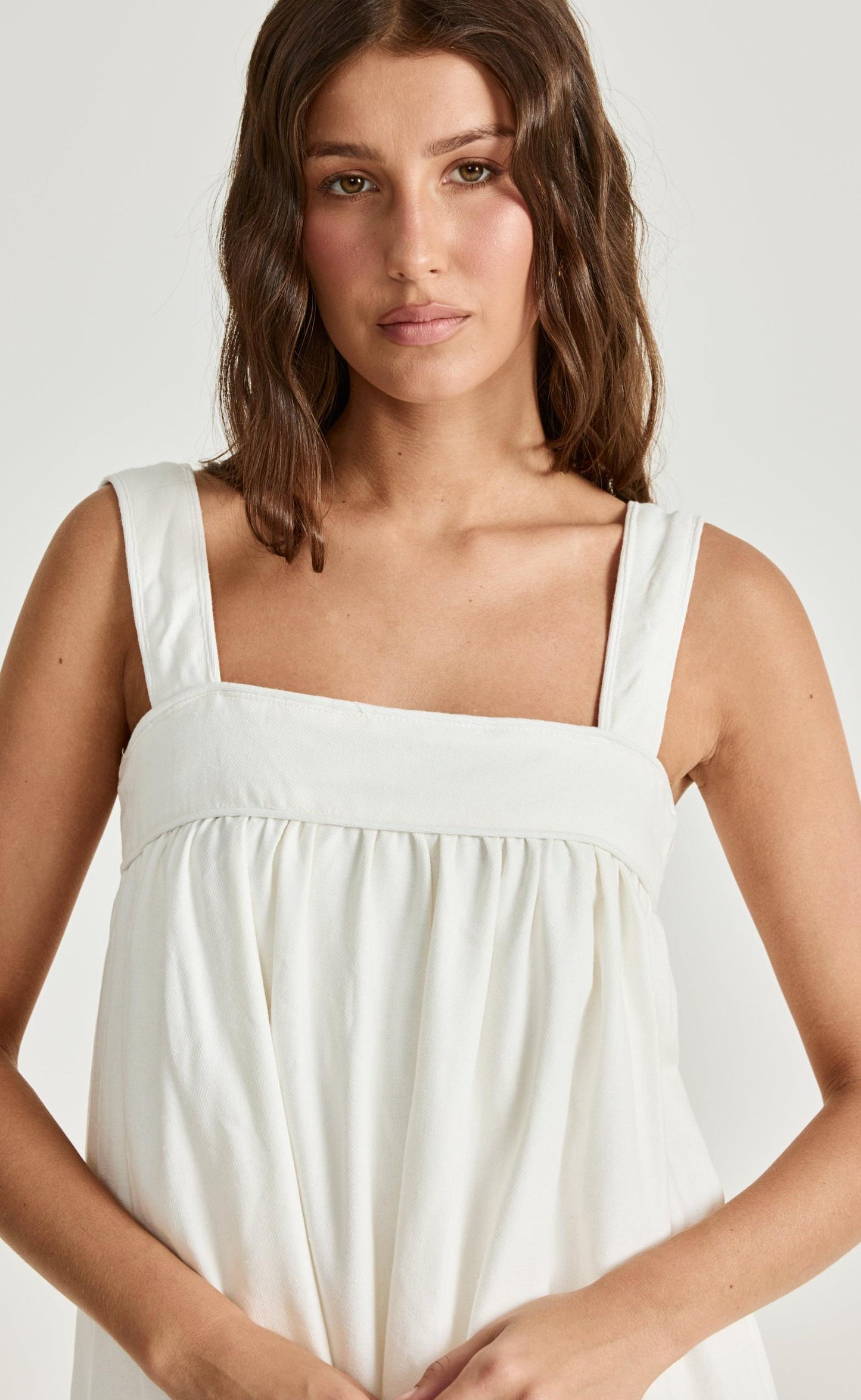 Sutton Mini Dress (White)