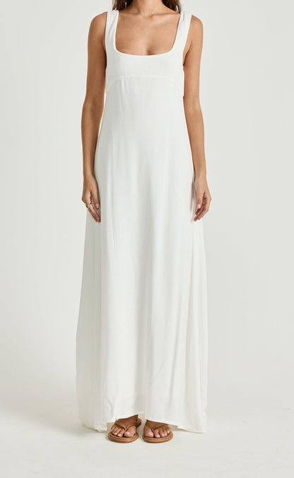 Mallory Maxi Dress (White)