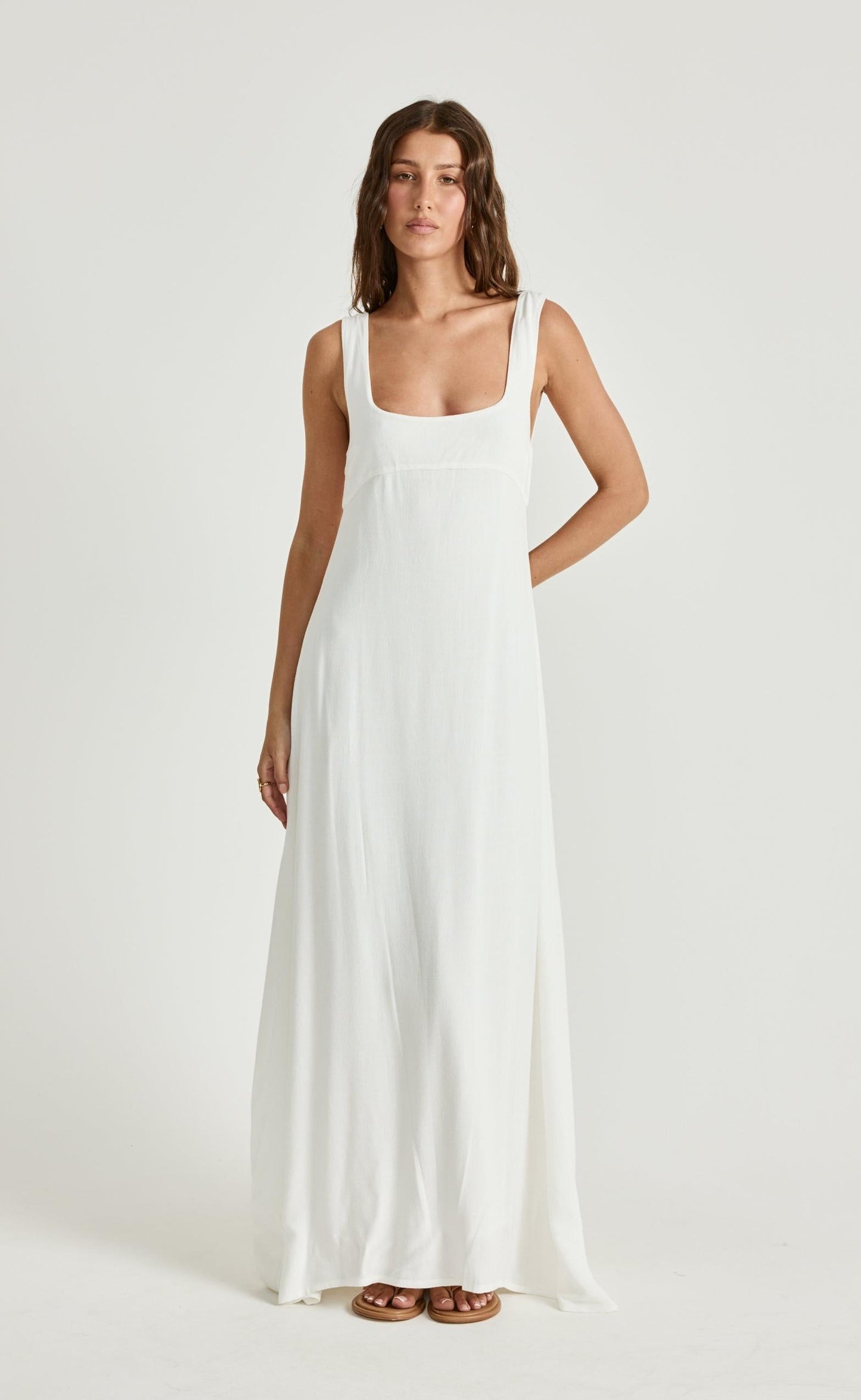 Mallory Maxi Dress (White)