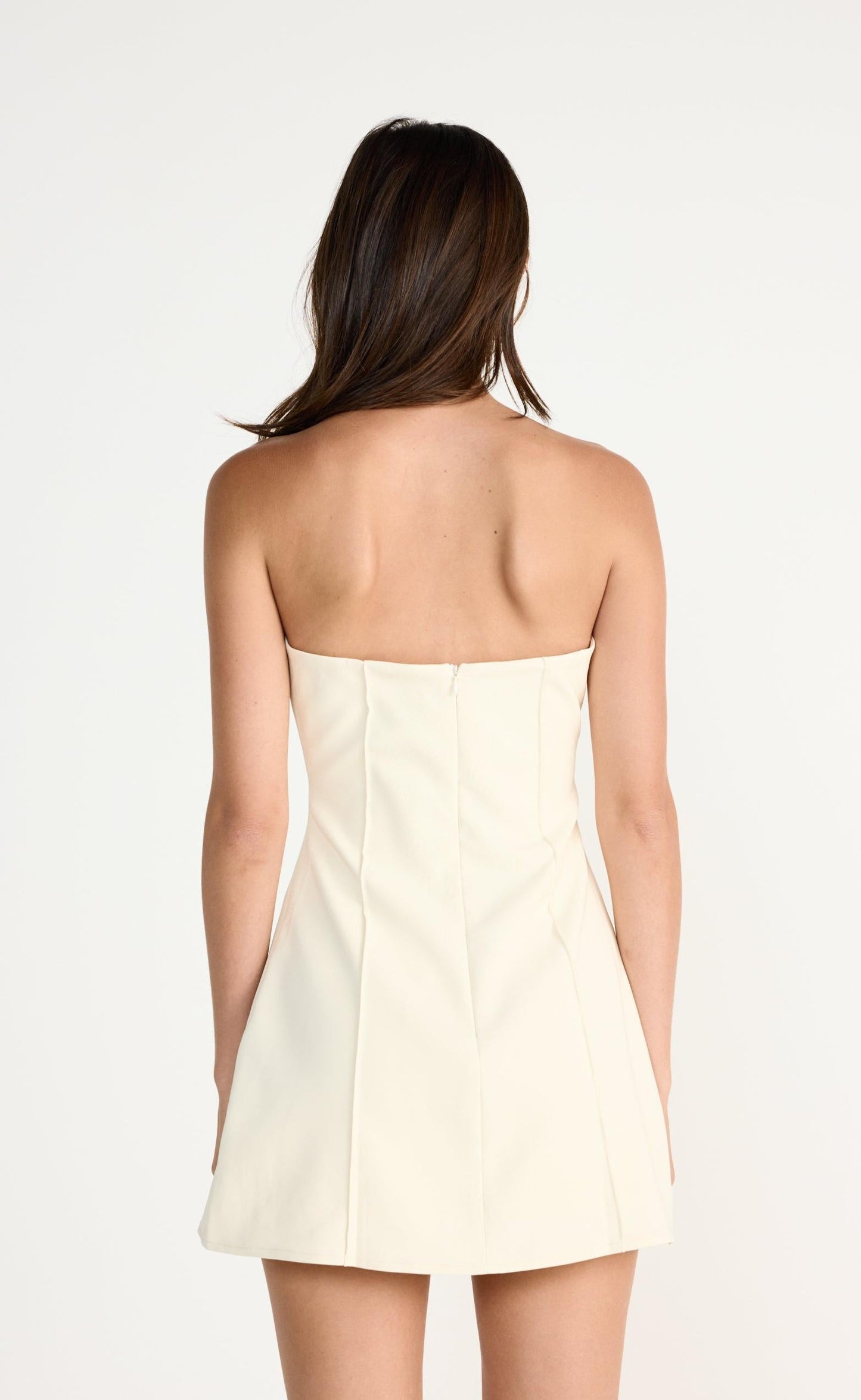 Roxanne Mini Dress (Cream)
