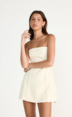 Roxanne Mini Dress (Cream)