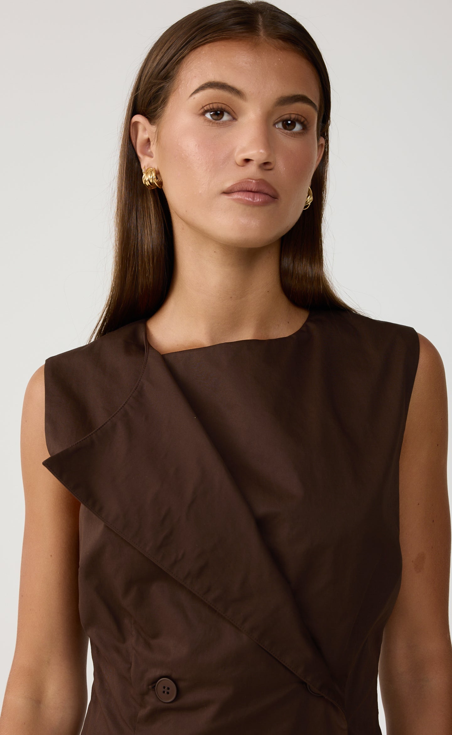 Kenai Mini Dress (Chocolate)
