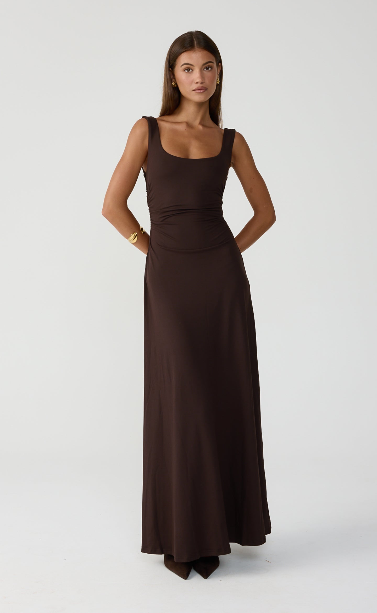 Koa Maxi Dress (Chocolate)