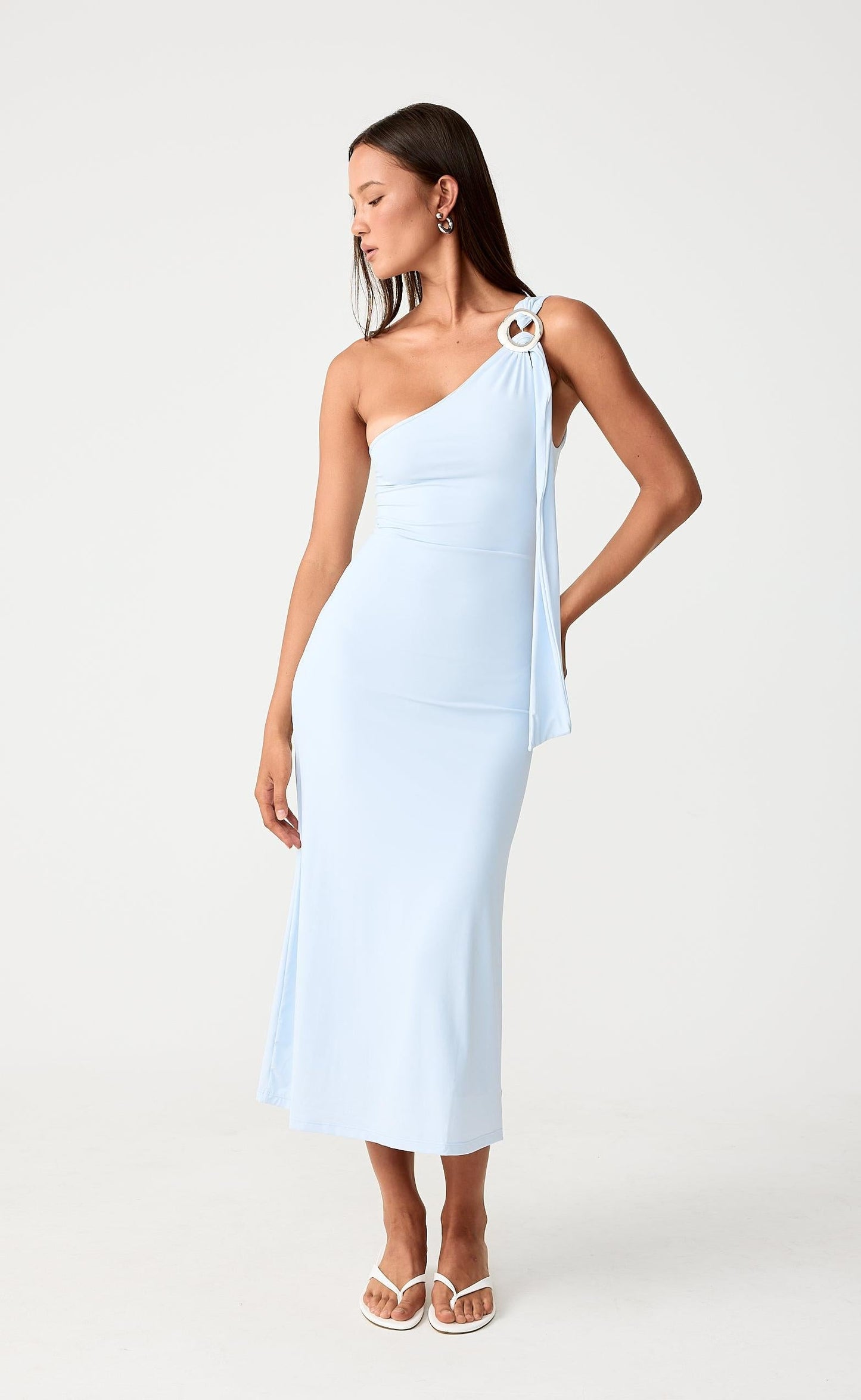Late Night Midi Dress (Baby Blue)
