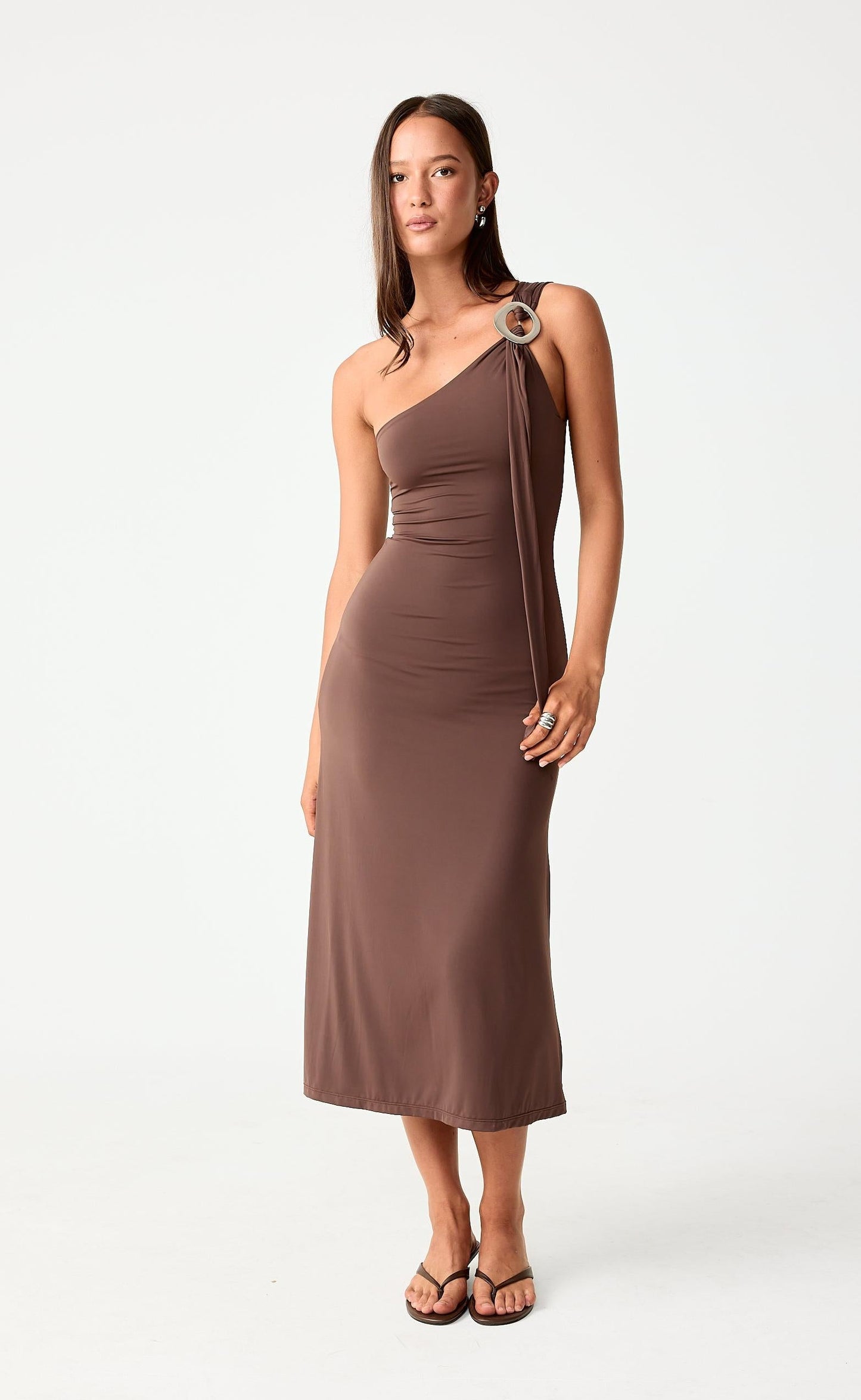 Late Night Midi Dress (Chocolate)