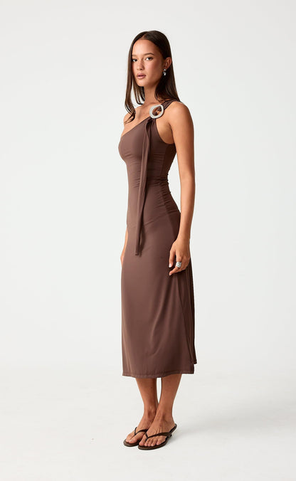 Late Night Midi Dress (Chocolate)