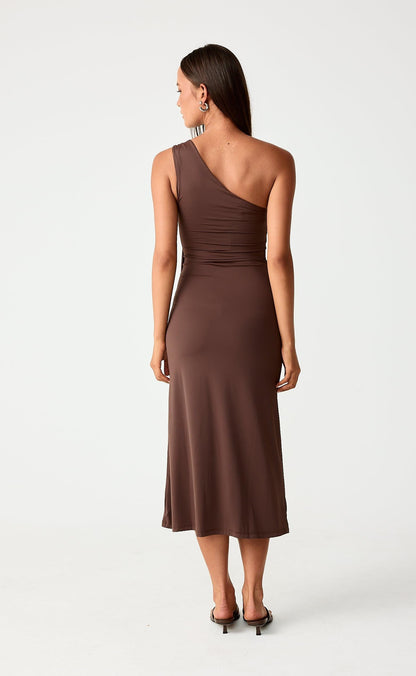 Late Night Midi Dress (Chocolate)