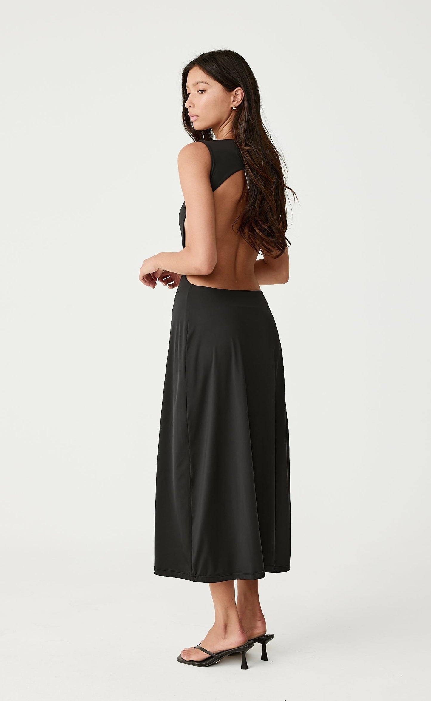 Lilibet Midi Dress (Black)
