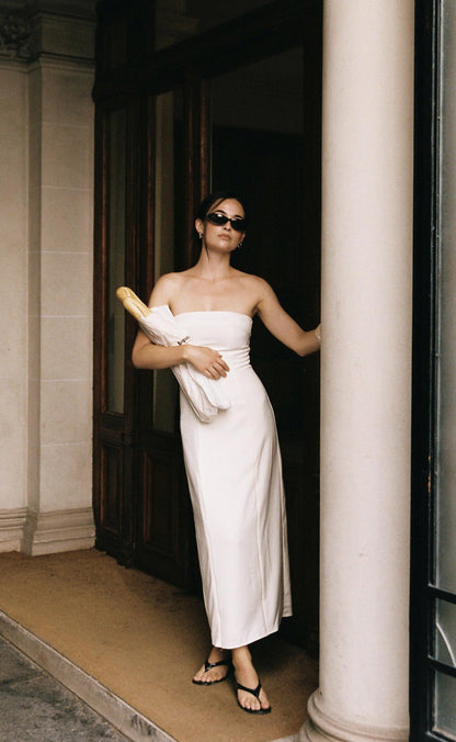 Hudson Midi Dress (Cream)