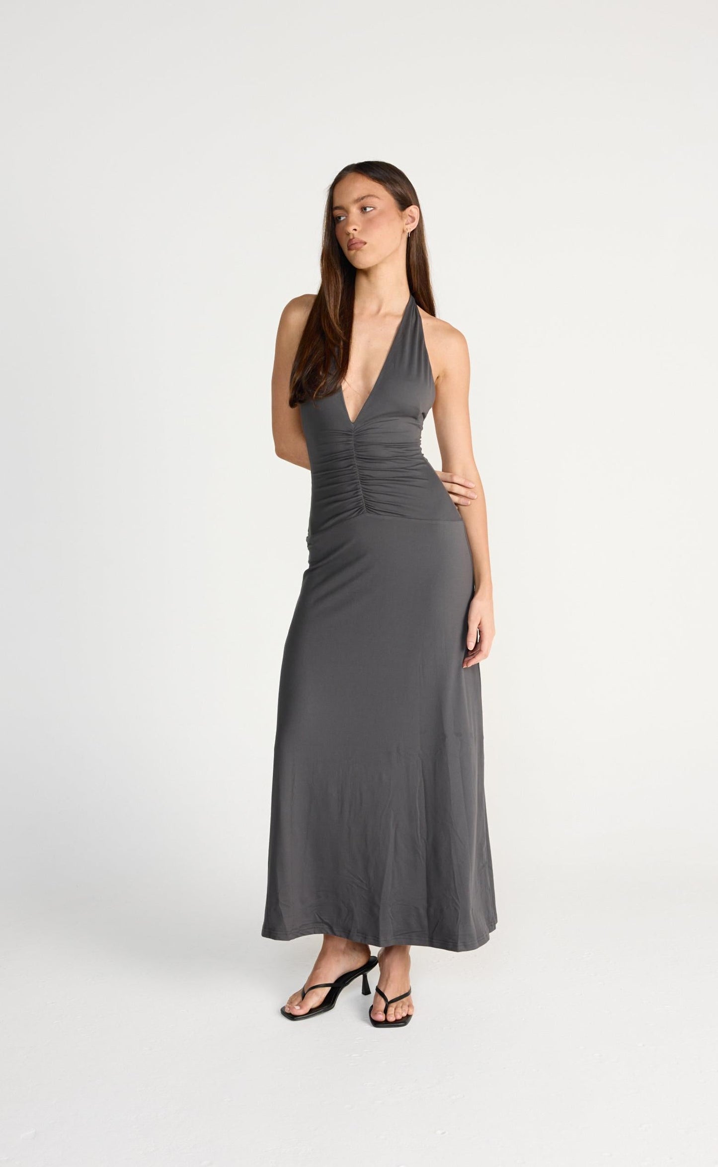 Araminta Maxi Dress (Slate)
