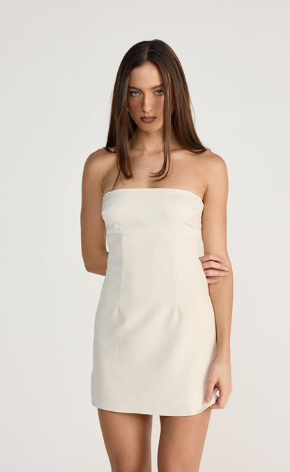 Suki Mini Dress (Cream)