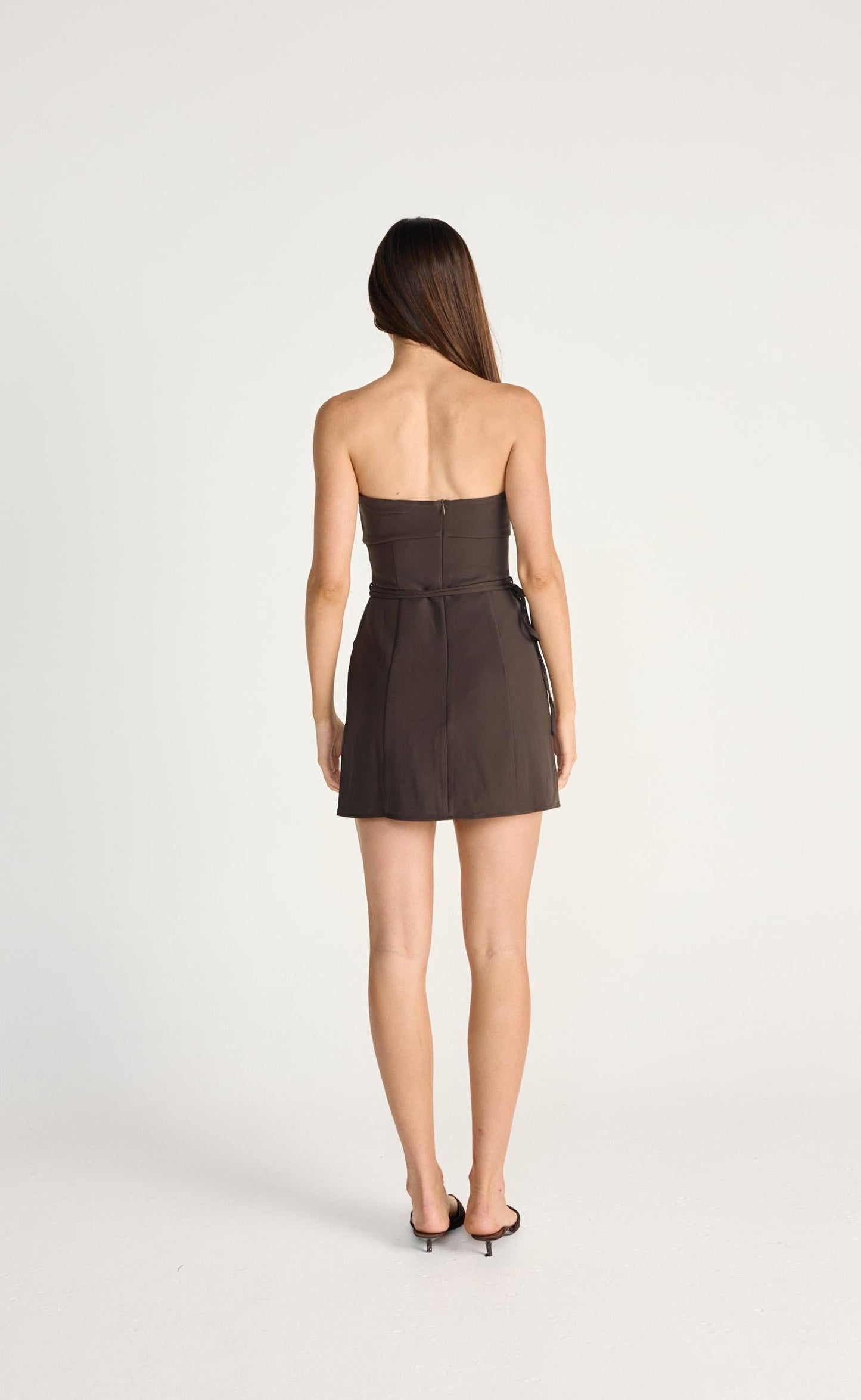 Flint Mini Dress (Chocolate)