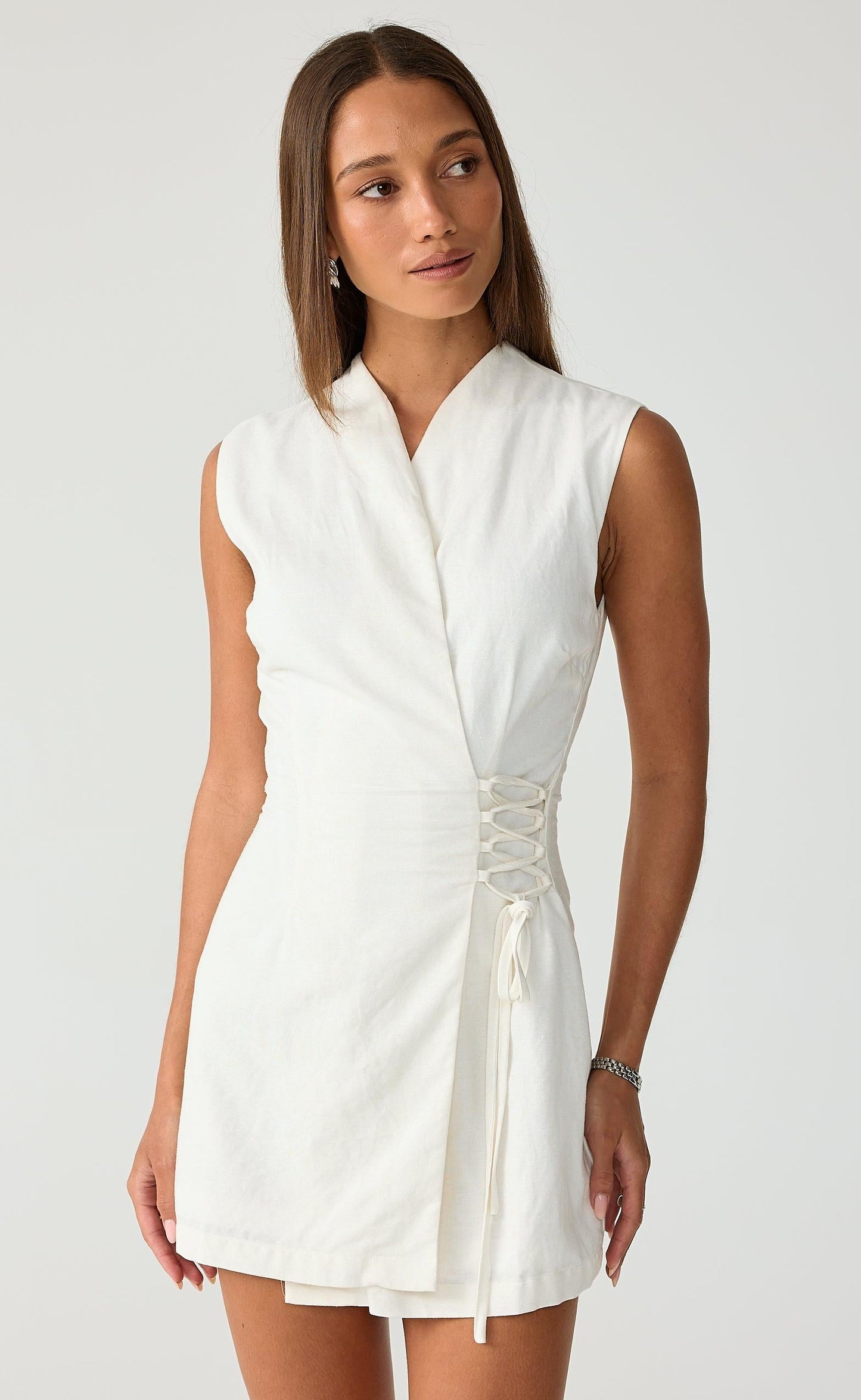 Montane Mini Dress (Off White)