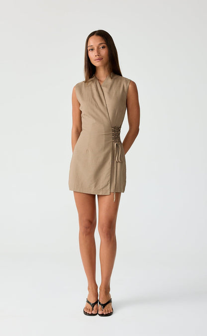 Montane Mini Dress (Stone)