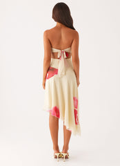 Mariposa Midi Dress - Orchid Yellow