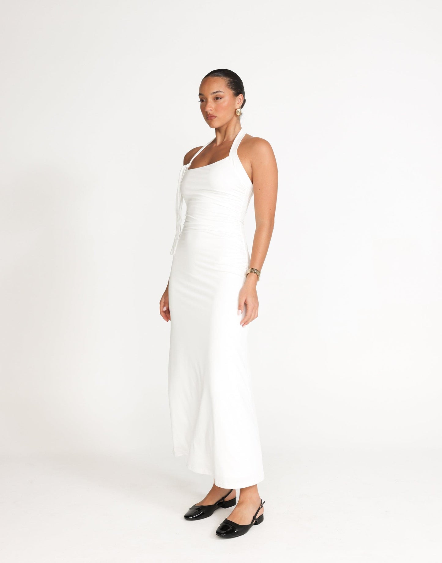 Fiore Maxi Dress (White)