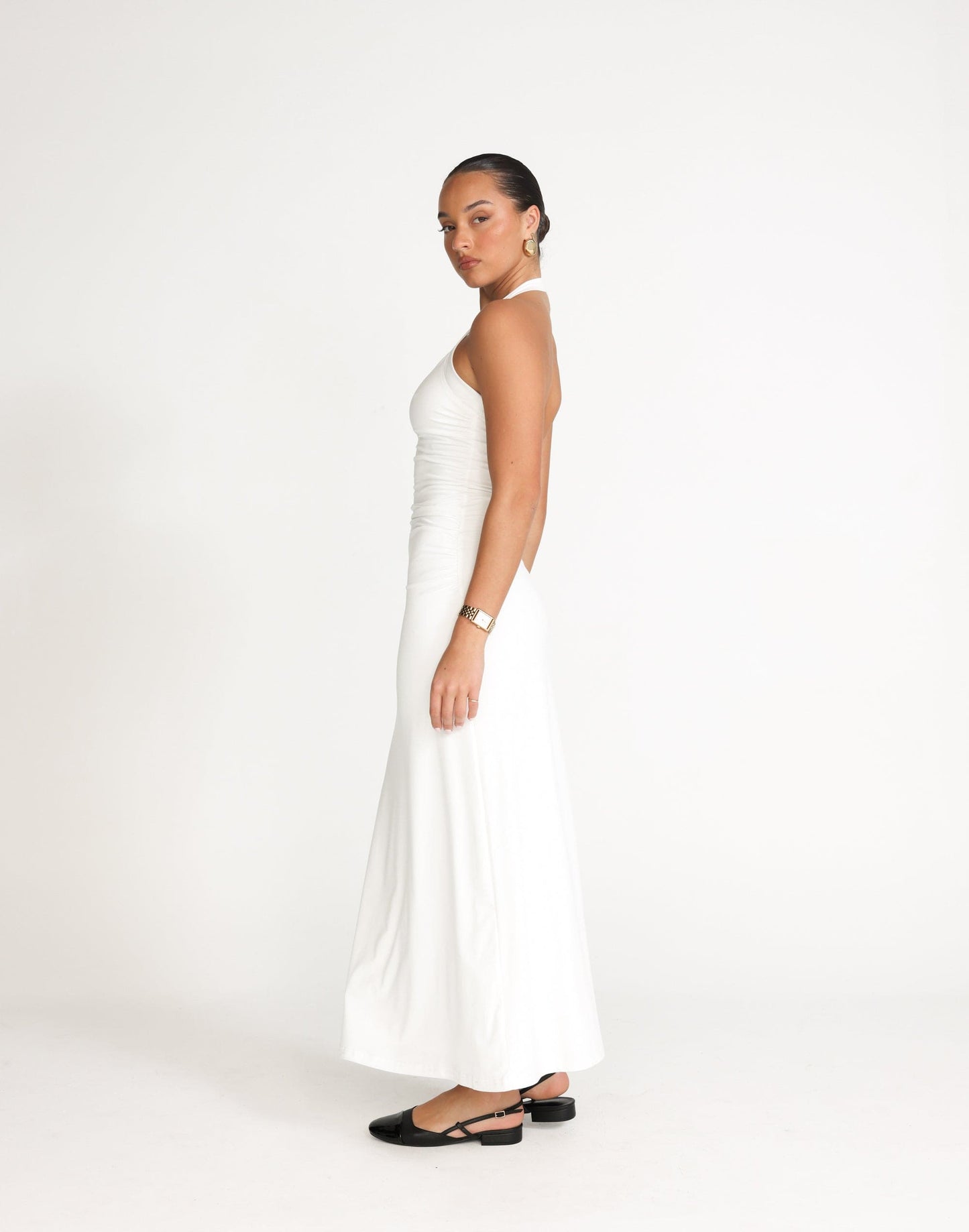 Fiore Maxi Dress (White)