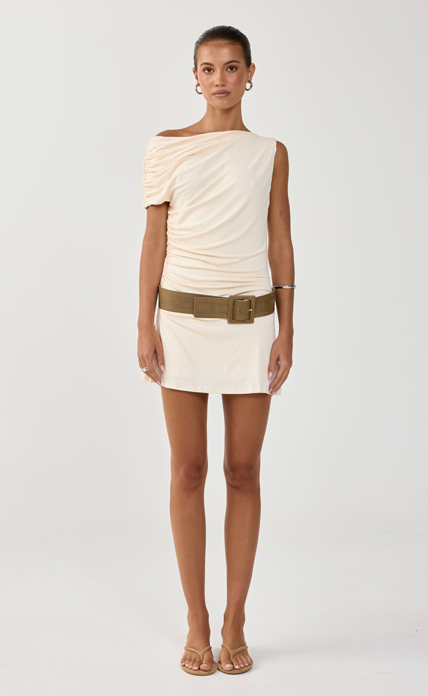 Murphy Mini Dress (Oat)