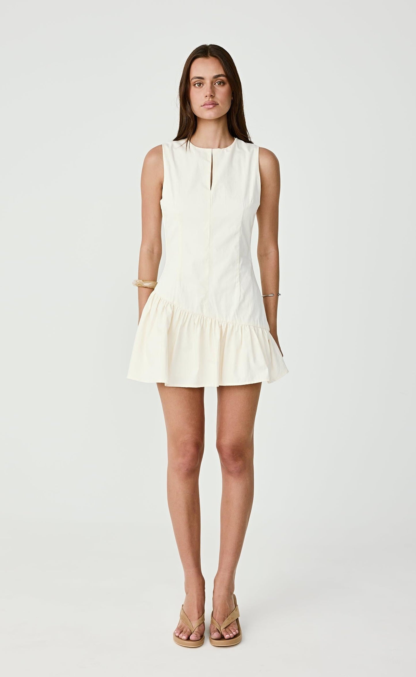 Caden Mini Dress (Cream)