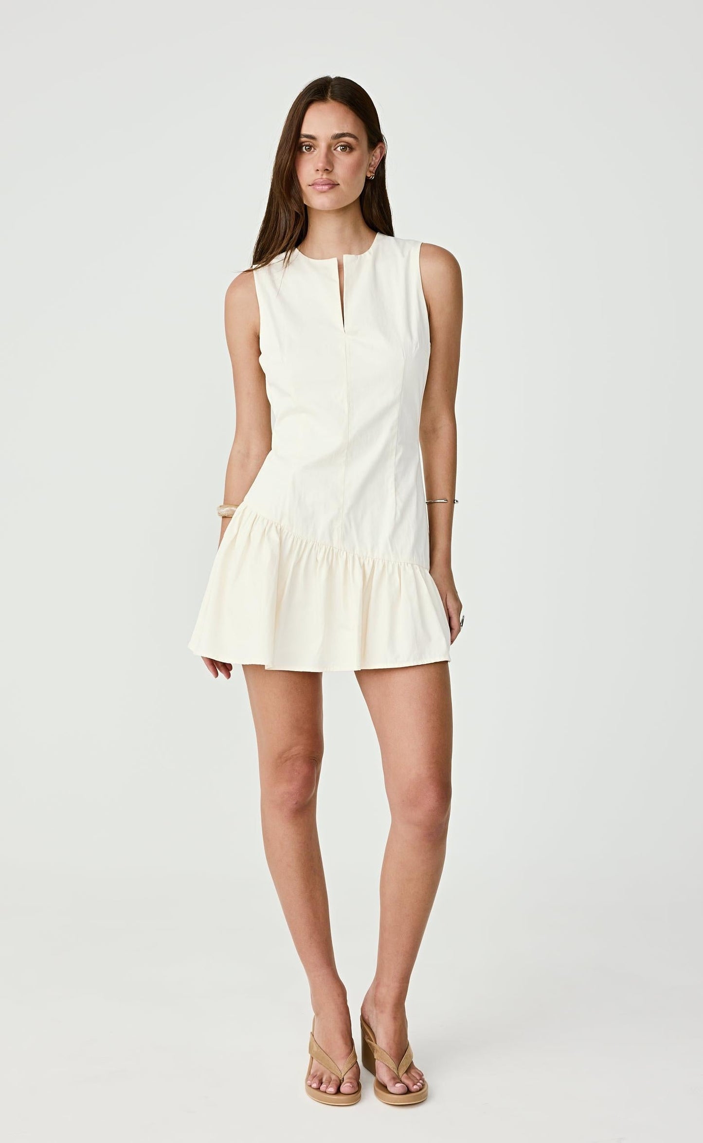 Caden Mini Dress (Cream)