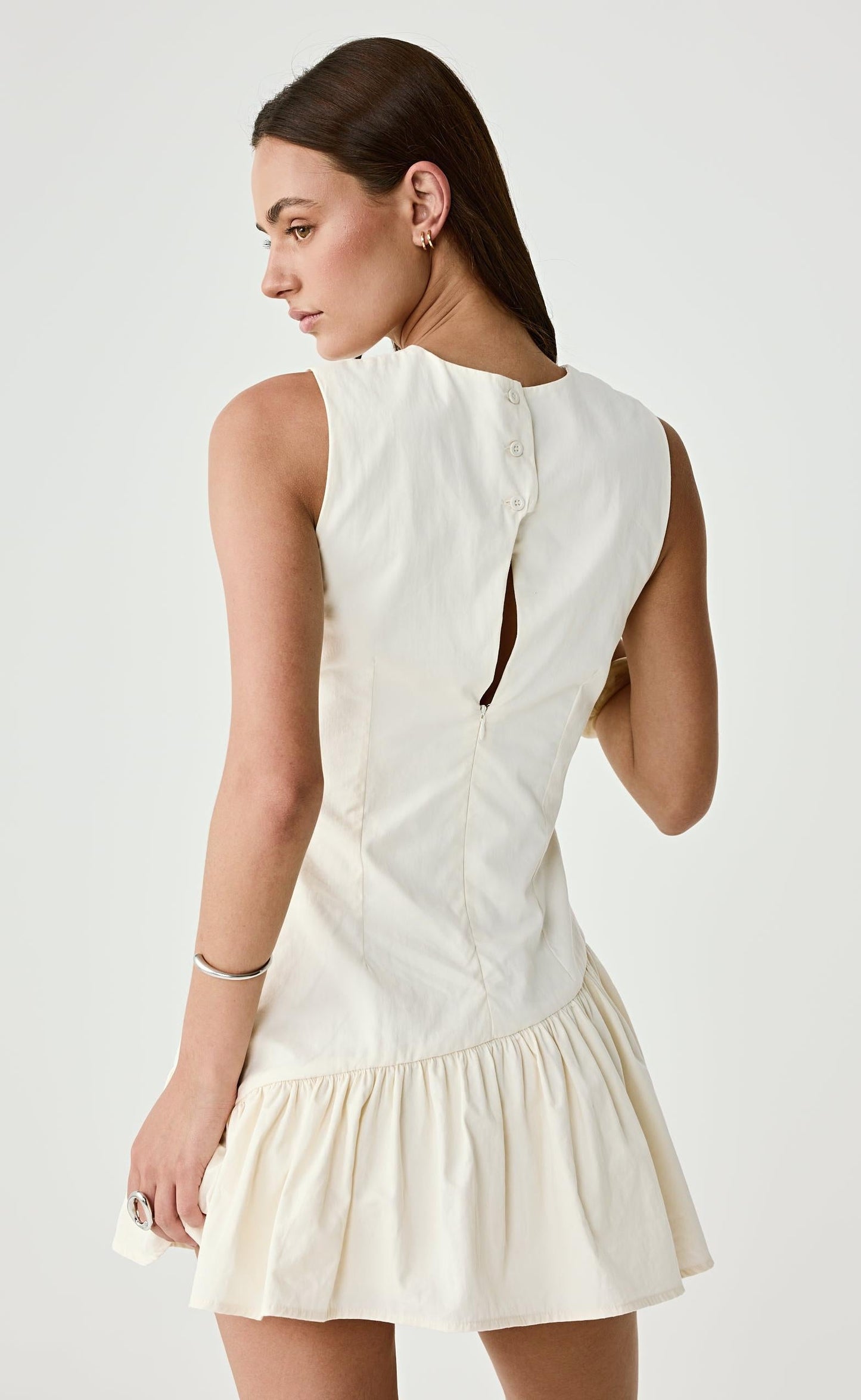 Caden Mini Dress (Cream)