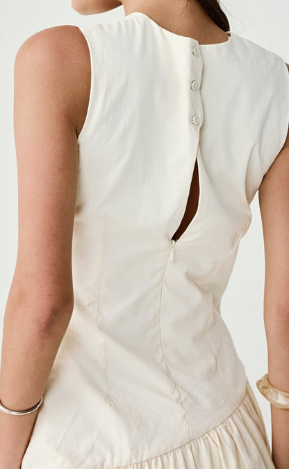 Caden Mini Dress (Cream)