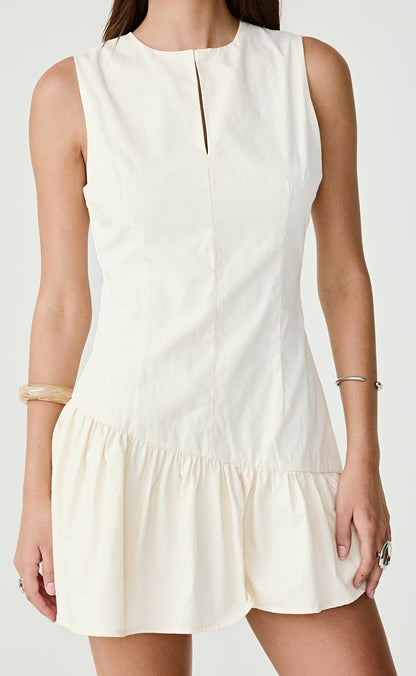 Caden Mini Dress (Cream)