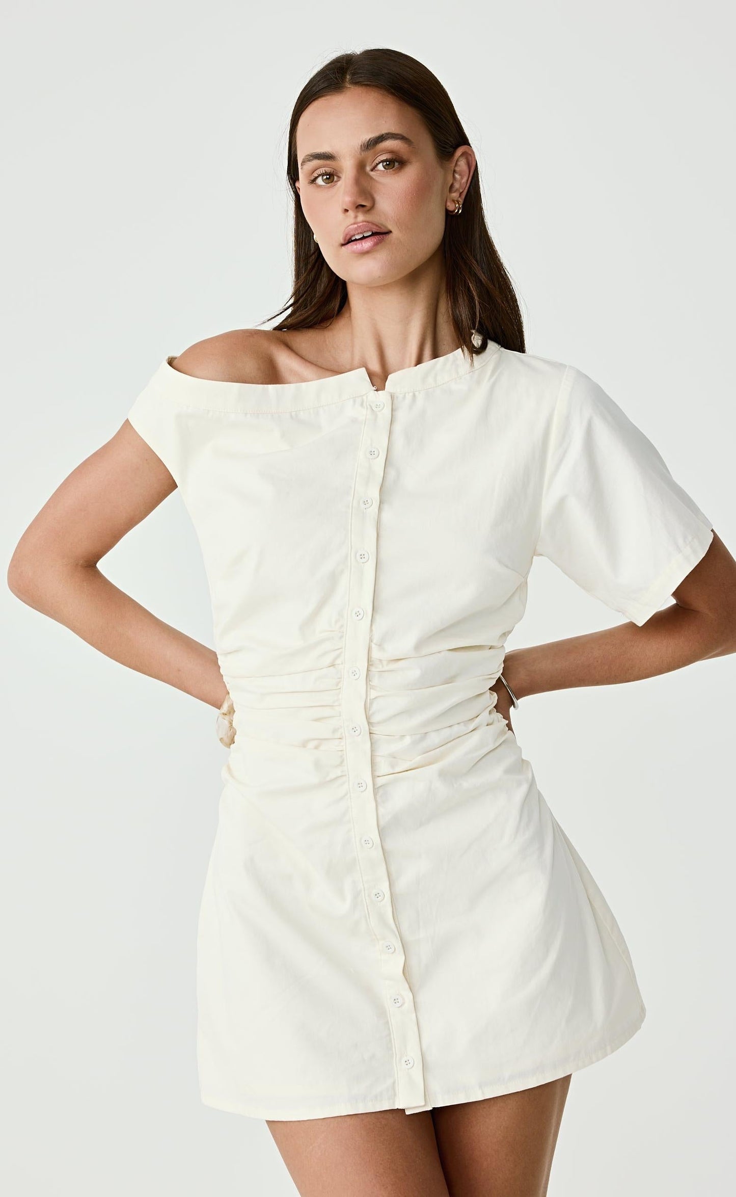 Justin Mini Dress (Cream)