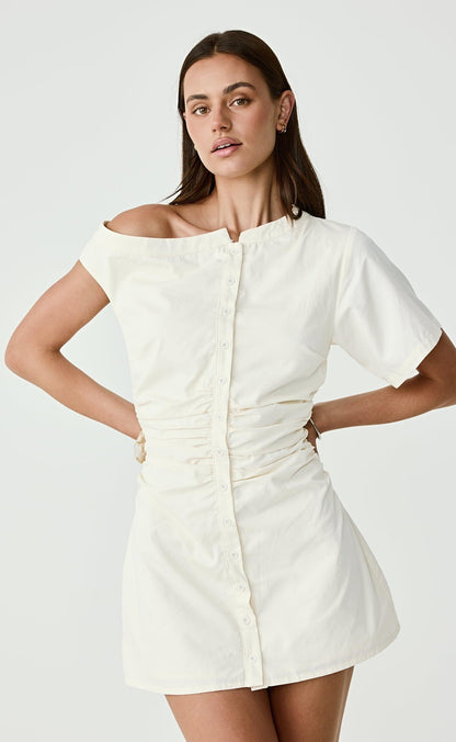Justin Mini Dress (Cream)