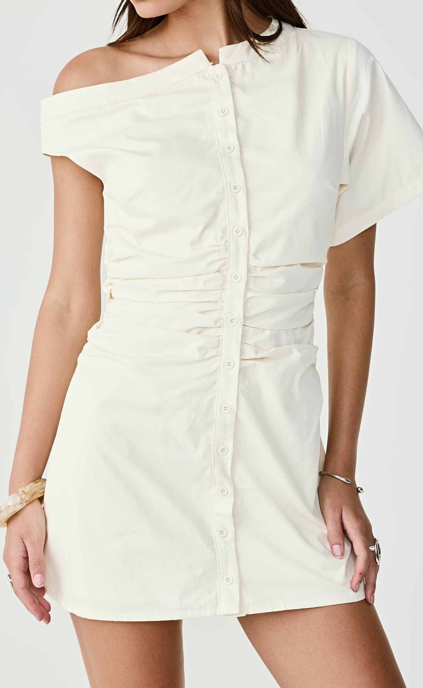 Justin Mini Dress (Cream)