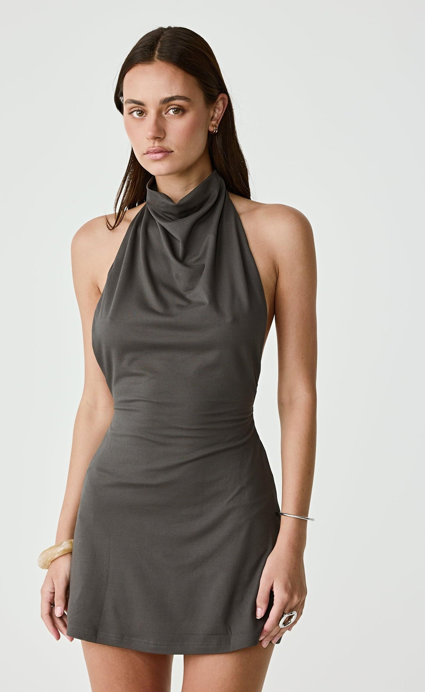 Priya Mini Dress (Slate)