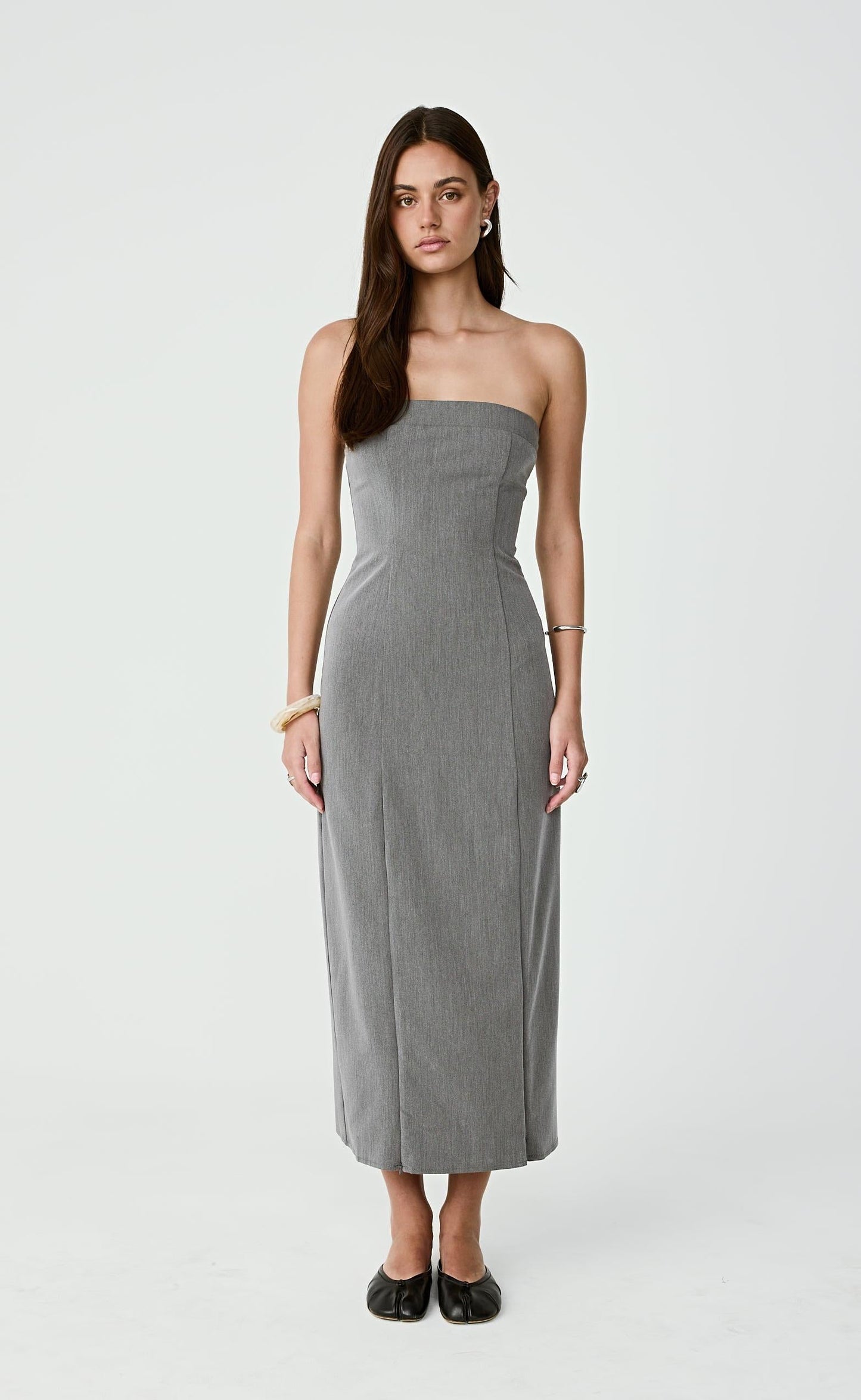 Hudson Midi Dress (Grey)