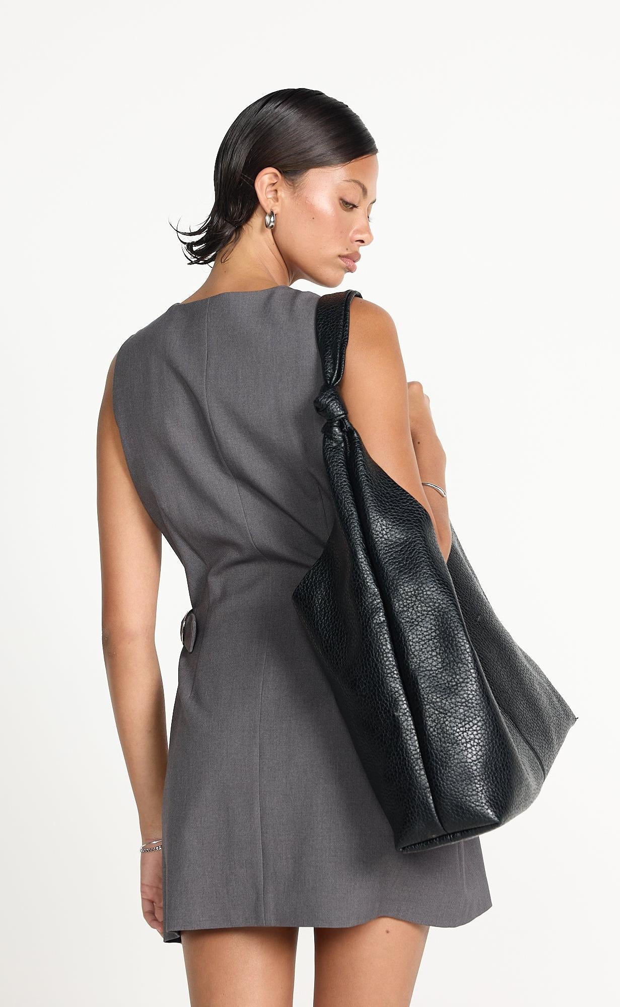 Yori Mini Dress (Textured Slate)
