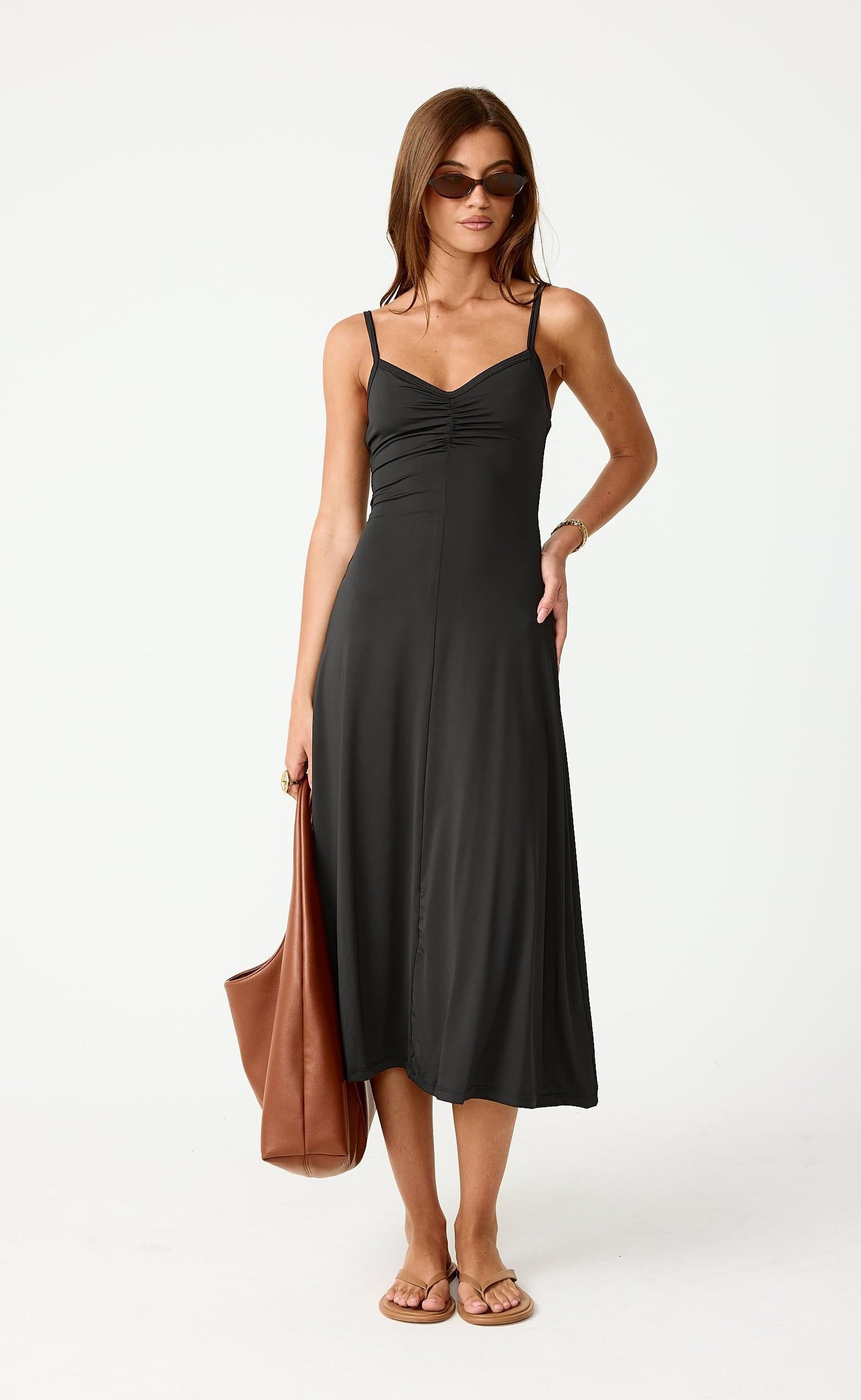 Poppy Midi Dress (Black)