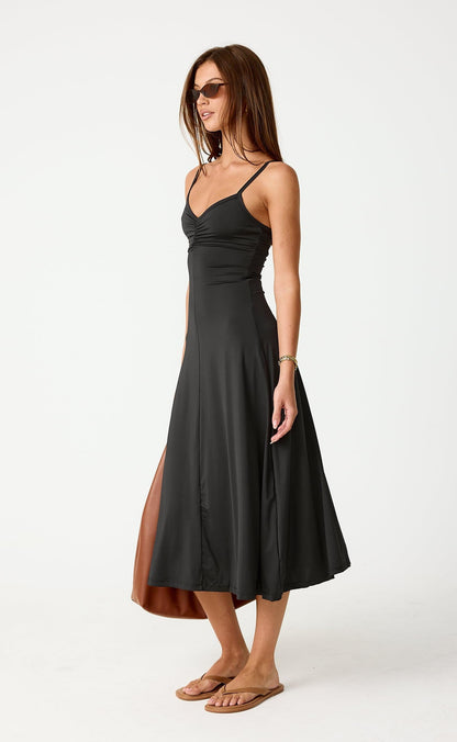 Poppy Midi Dress (Black)