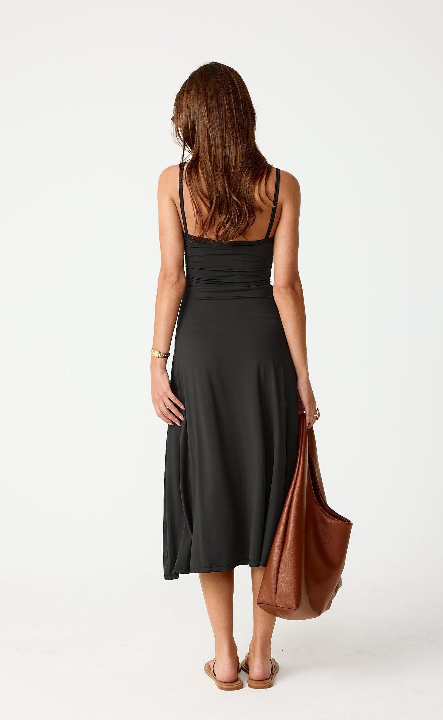 Poppy Midi Dress (Black)
