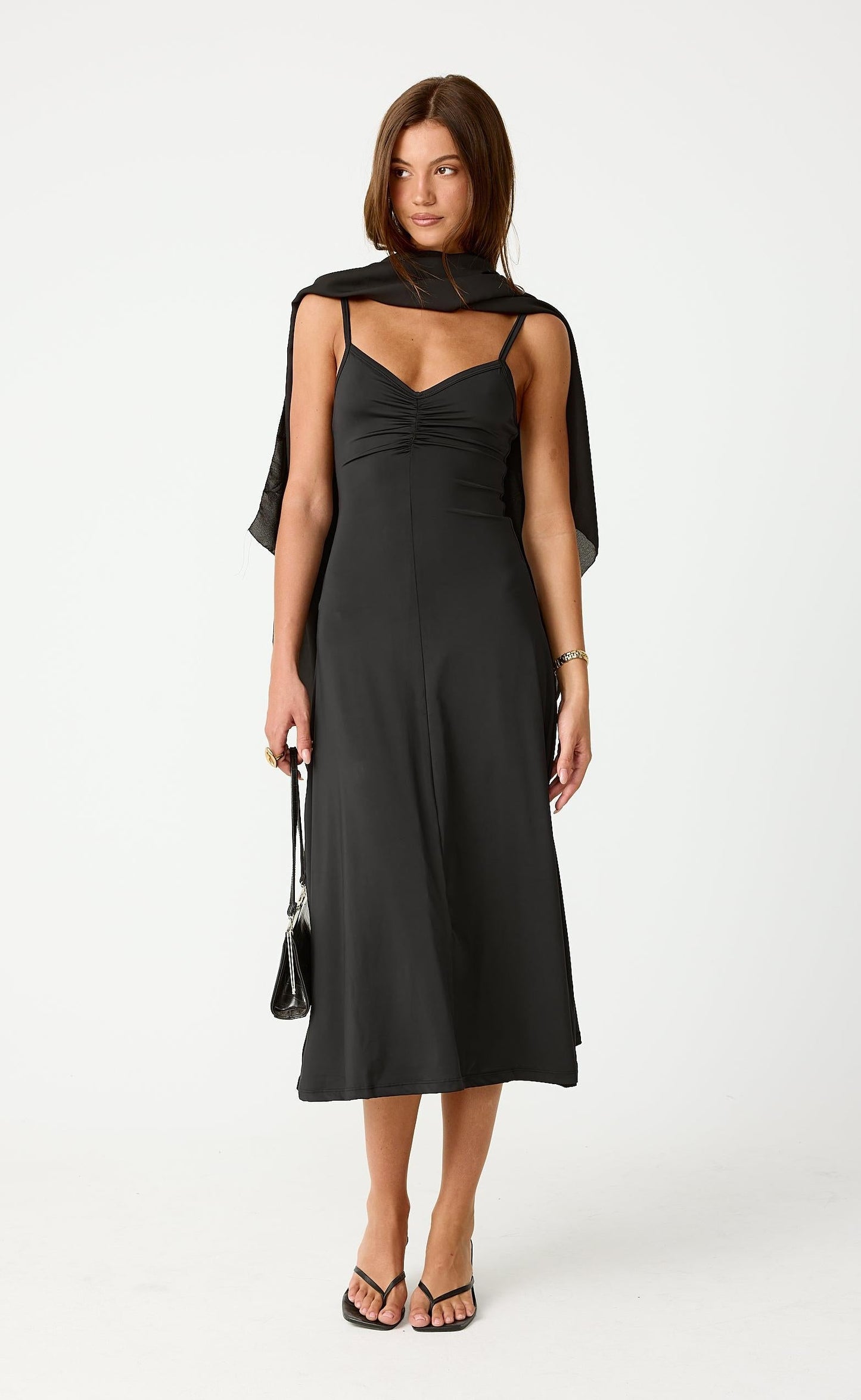 Poppy Midi Dress (Black)