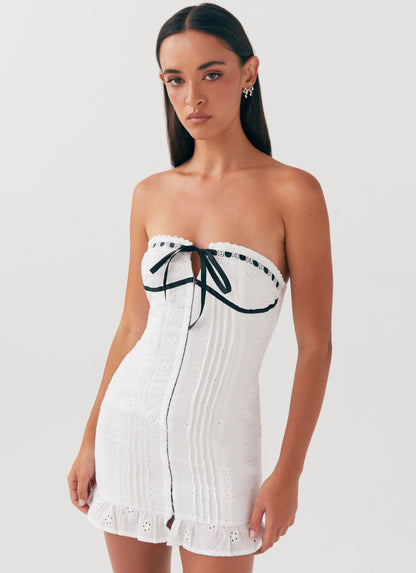 Katana Mini Dress - White
