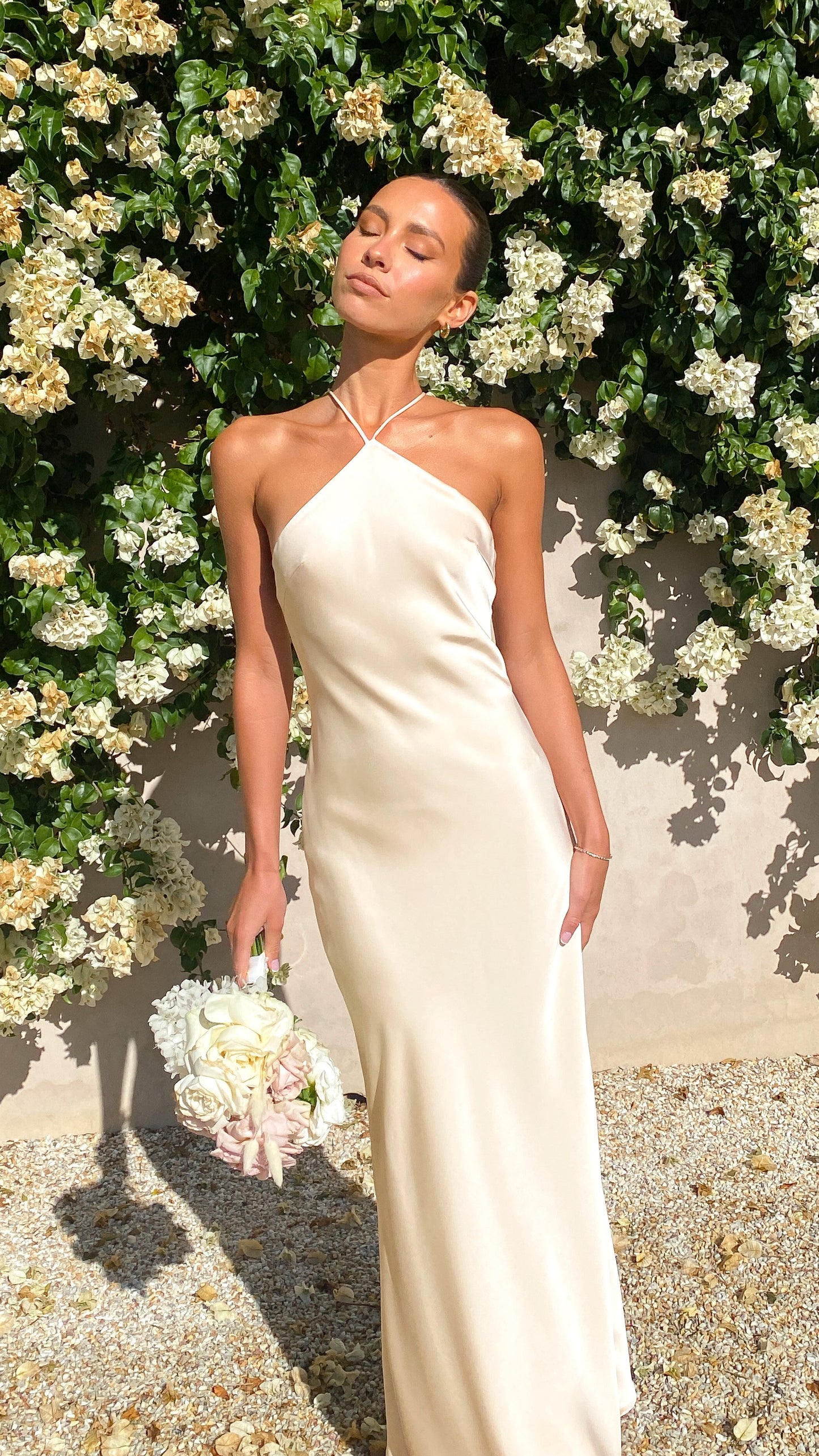 Chiara Maxi Dress - Soft Gold