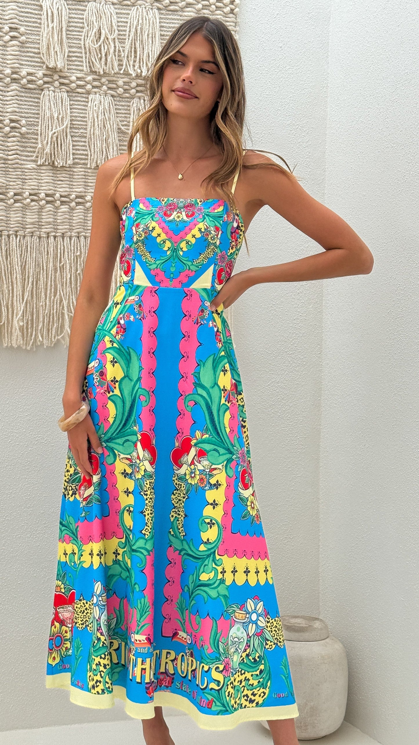 Azure Maxi Dress - Tropical Rio