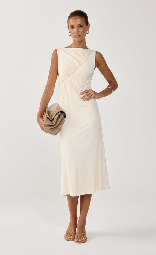 Ridlee Midi Dress (Oat)