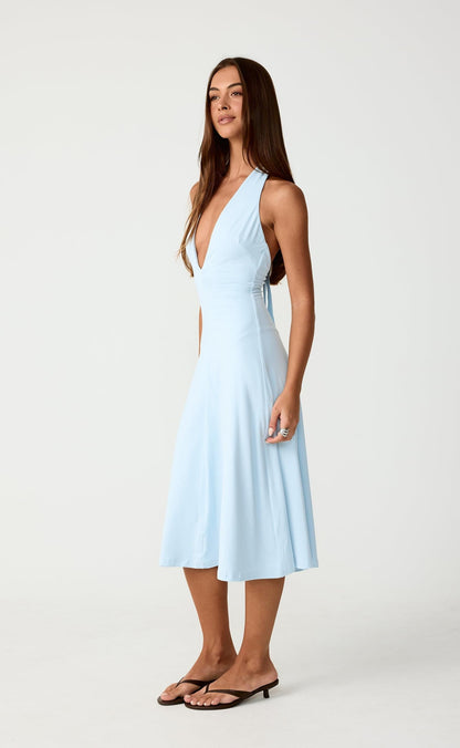 Sable Midi Dress (Ice Blue)