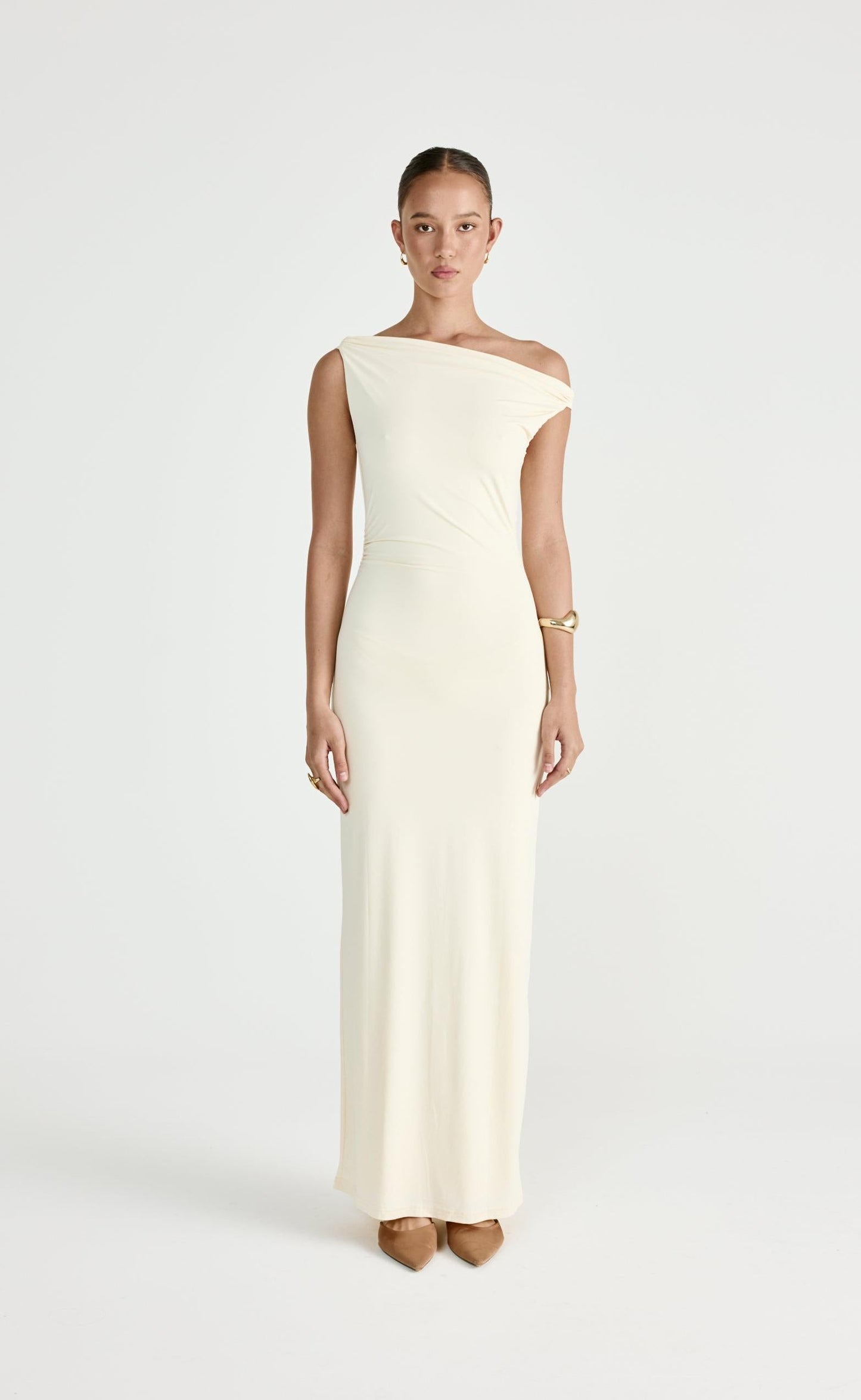 Keegan Maxi Dress (Cream)