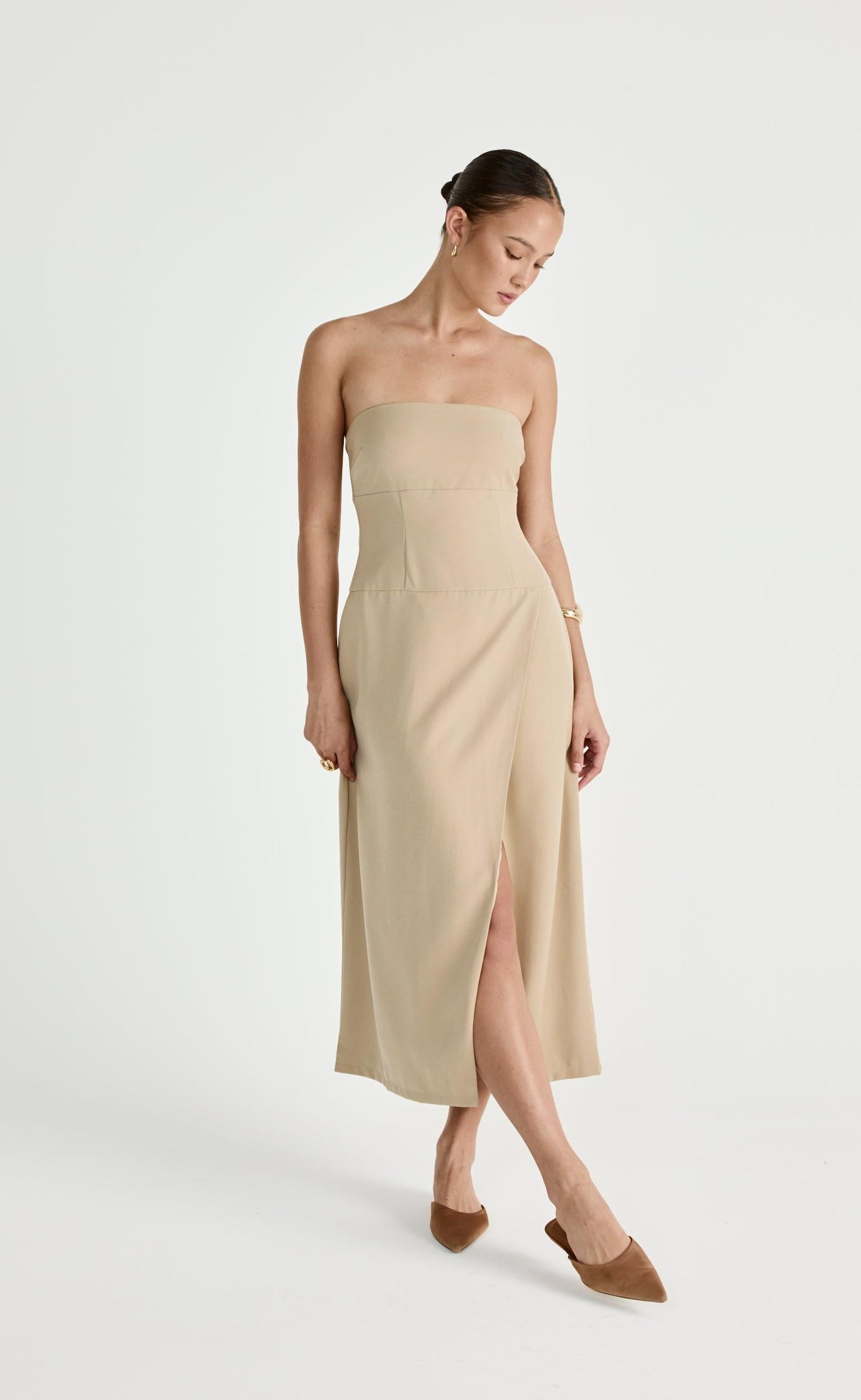 Shea Midi Dress (Honey)