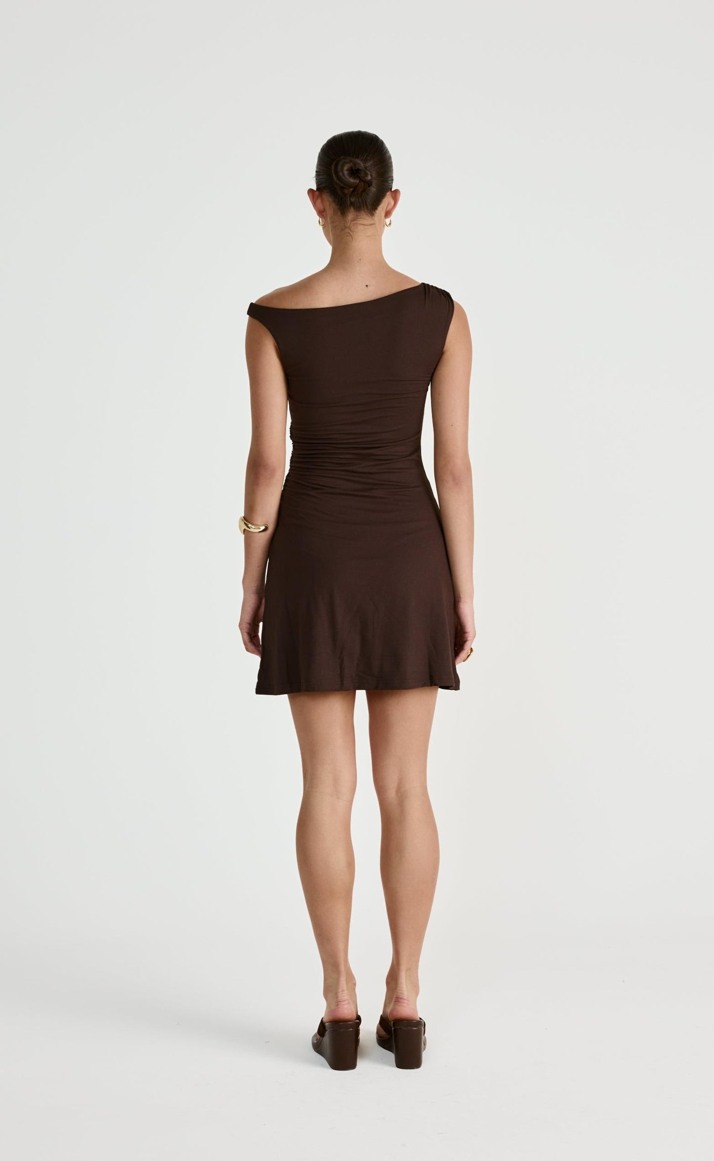 Lundy Mini Dress (Chocolate)
